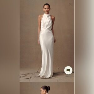 Meshki Esther Iridescent Satin Cowl Max